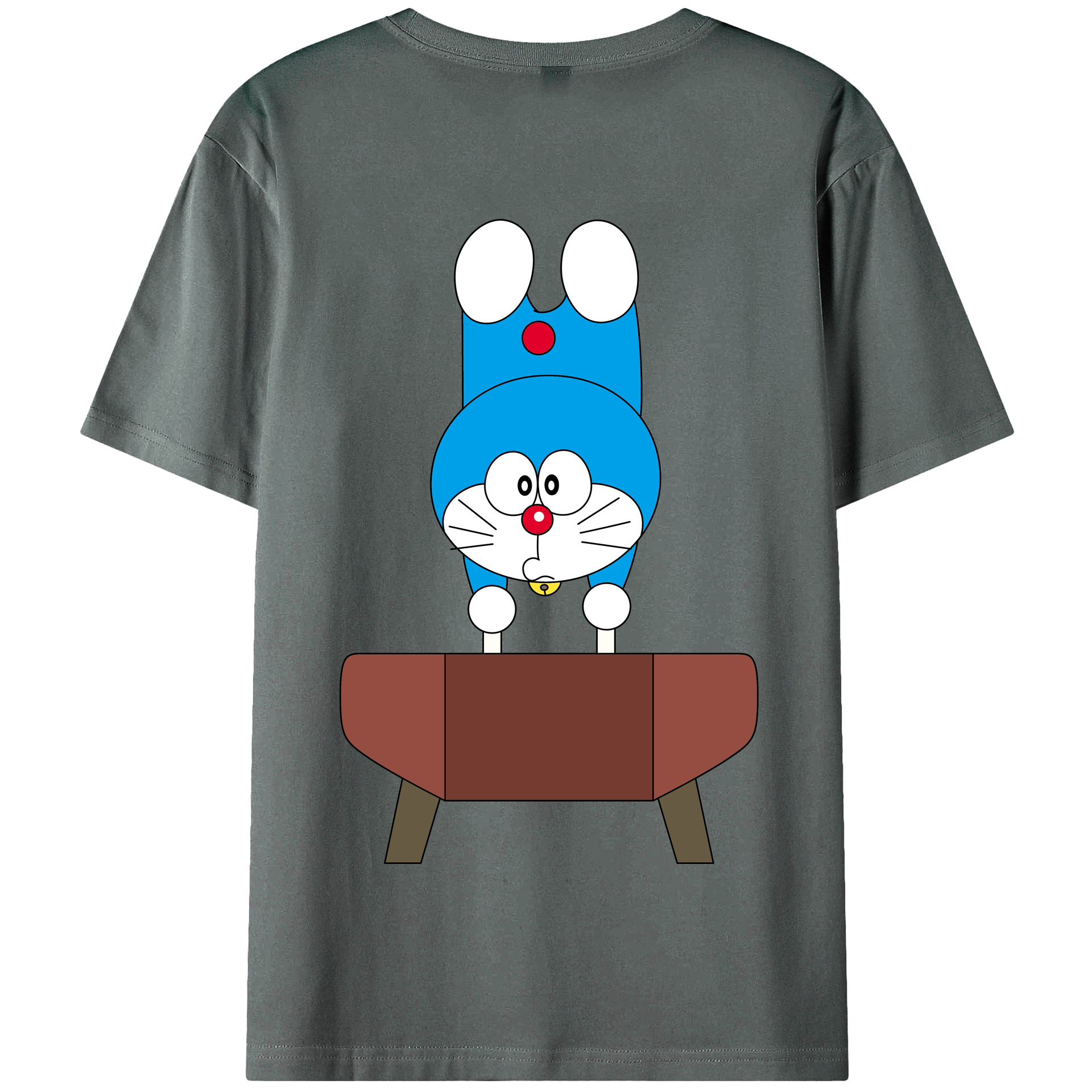 （画像用） ドラえもん Doraemon 綿100％半袖Tシャツ（背面プリント）